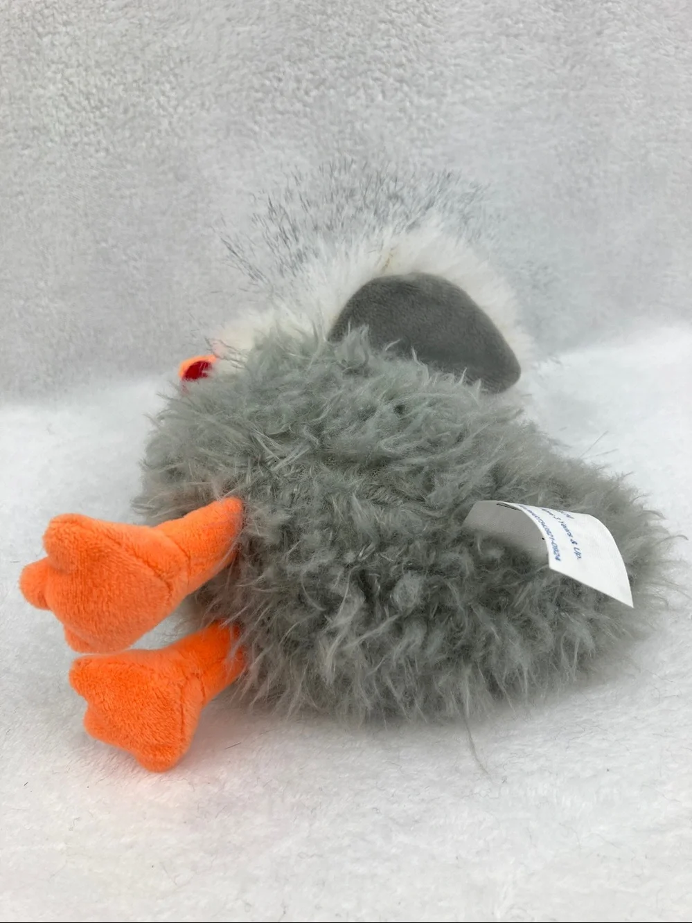 Walmart Way To Celebrate Shaggy Rooster Gray Plush Stuffed Animal Toy 7.5”
